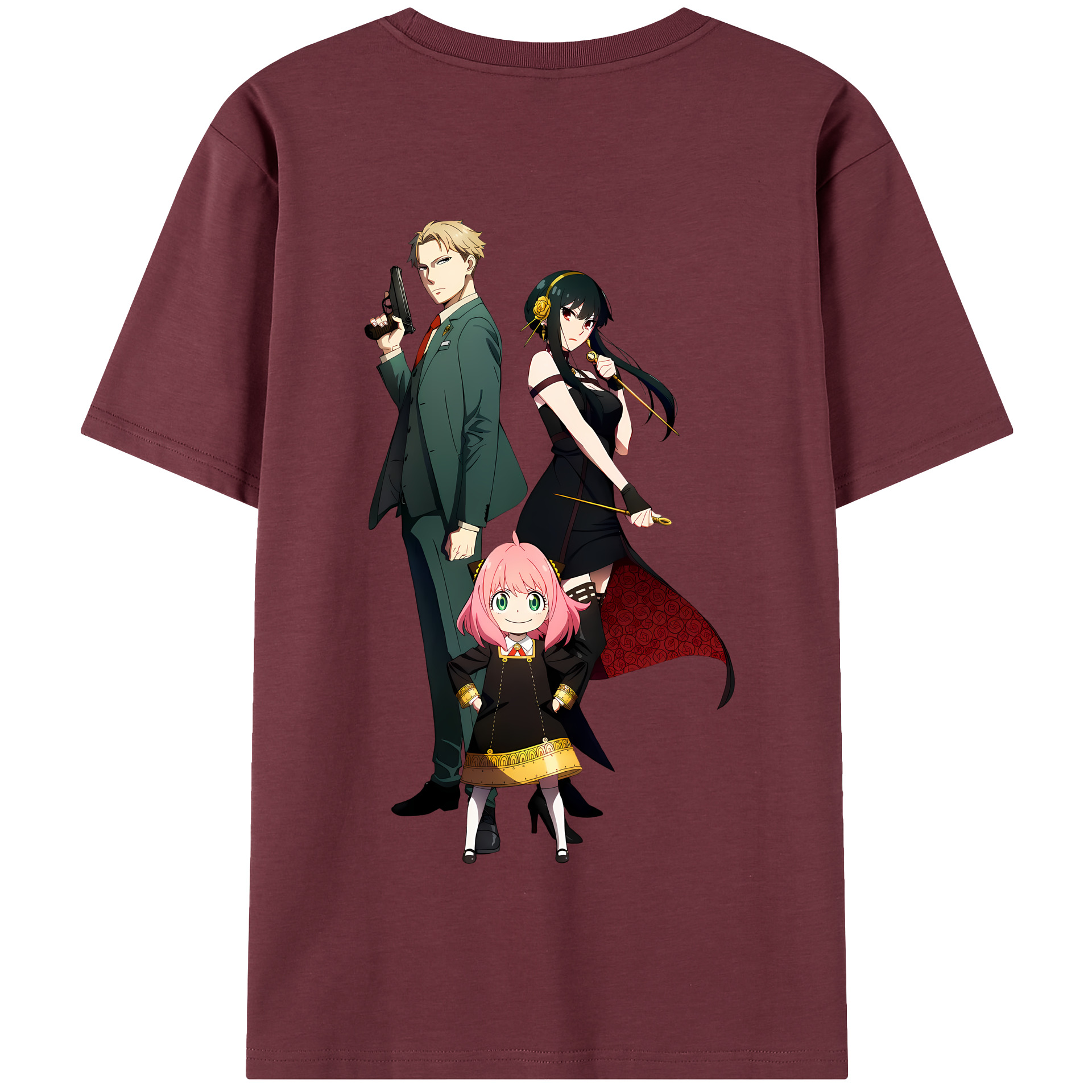 （画像用） SPY×FAMILY间谍家家酒 綿100％半袖Tシャツ（背面プリント）